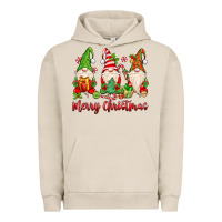 Pigment French Oak merry christmas gnomes Urban Hoodie - MaliasSmallBusiness