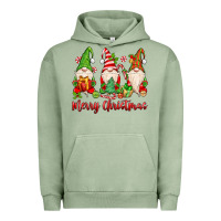 Pigment Oil Green merry christmas gnomes Urban Hoodie - MaliasSmallBusiness