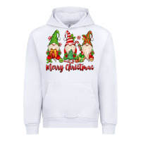 White merry christmas gnomes Urban Hoodie - MaliasSmallBusiness