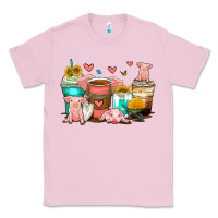 Bubblegum Pink pigs coffee cups Classic Tee - Zillion Design Studio