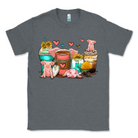 Charcoal Heather pigs coffee cups Classic Tee - Zillion Design Studio