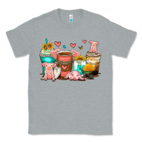 Heather Grey pigs coffee cups Classic Tee - Zillion Design Studio