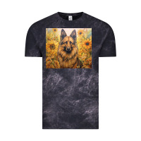 Cloud Black german shepherd Vintage Tee - Unal Design