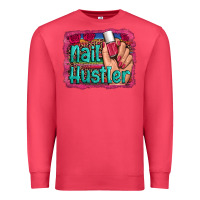 Cardinal nail hustler serape leopard background Premium Sweatshirt - Artiststas
