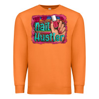 Carrot nail hustler serape leopard background Premium Sweatshirt - Artiststas