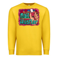 Lemon nail hustler serape leopard background Premium Sweatshirt - Artiststas
