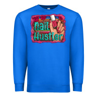 True Royal nail hustler serape leopard background Premium Sweatshirt - Artiststas