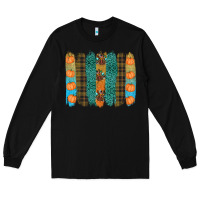 Black thanksgiving brushstrokes Long Sleeve Tee - RanaPortraitStore
