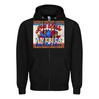 Black god bless america land that i love Zipper Hoodie - HRA Design Shop