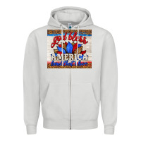 God Bless America Land That I Love Zipper Hoodie | Teevron