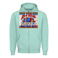 Seafoam god bless america land that i love Zipper Hoodie - HRA Design Shop
