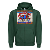 Sports Green god bless america land that i love Zipper Hoodie - HRA Design Shop