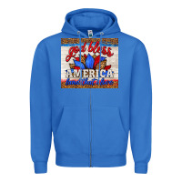 True Royal god bless america land that i love Zipper Hoodie - HRA Design Shop