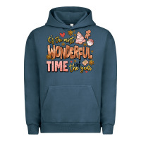 Pigment Midnight Navy its the most wonderful time of the year Urban Hoodie - MaliasSmallBusiness