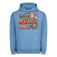 Pigment Pebble Blue its the most wonderful time of the year Urban Hoodie - MaliasSmallBusiness