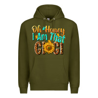 Army Green oh honey i am that gigi nca Premium Hoodie - NancyCooperArtShop