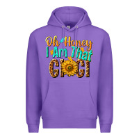 Purple oh honey i am that gigi nca Premium Hoodie - NancyCooperArtShop