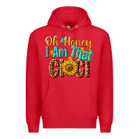 Red oh honey i am that gigi nca Premium Hoodie - NancyCooperArtShop