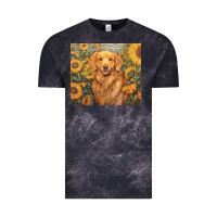 Cloud Black golden retriever Vintage Tee - Unal Design