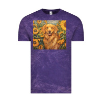 Cloud Purple golden retriever Vintage Tee - Unal Design