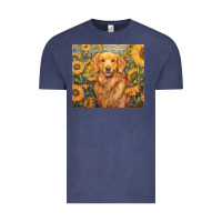 Vintage Denim golden retriever Vintage Tee - Unal Design