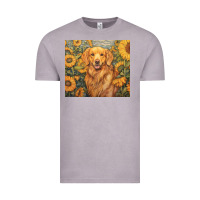 Vintage Zinc golden retriever Vintage Tee - Unal Design