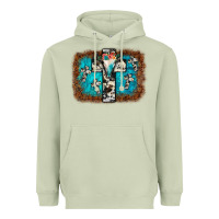 Matcha bull skull cross backgraund Heavyweight Hoodie - JahusDesignShop