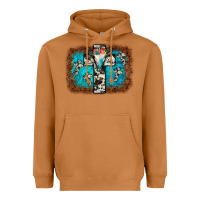 Meerkat bull skull cross backgraund Heavyweight Hoodie - JahusDesignShop