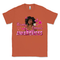 Copper Breast Cancer Awareness with Afro Woman Classic Tee - texasbilliewilder