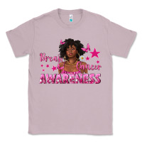 Breast Cancer Awareness With Afro Woman Classic Tee | Teevron