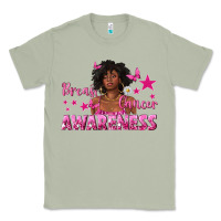 Matcha Breast Cancer Awareness with Afro Woman Classic Tee - texasbilliewilder