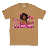 Toasted Coconut Breast Cancer Awareness with Afro Woman Classic Tee - texasbilliewilder