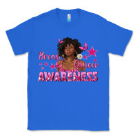 True Royal Breast Cancer Awareness with Afro Woman Classic Tee - texasbilliewilder
