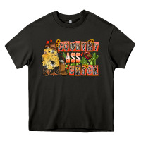 Asphalt Country Ass Chick Heavy Core Tee - CowhideDigitalArt