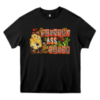 Black Country Ass Chick Heavy Core Tee - CowhideDigitalArt