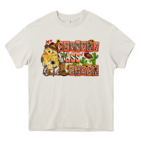 Cream Country Ass Chick Heavy Core Tee - CowhideDigitalArt