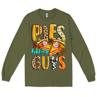 Army Green pies before guys Long Sleeve Tee - Zillion Design Studio