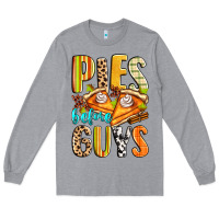 Heather Grey pies before guys Long Sleeve Tee - Zillion Design Studio
