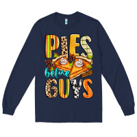 Navy pies before guys Long Sleeve Tee - Zillion Design Studio