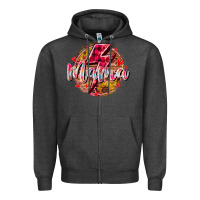 Charcoal Heather mama lighting bolt Zipper Hoodie - RacoonDesign