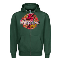 Sports Green mama lighting bolt Zipper Hoodie - RacoonDesign