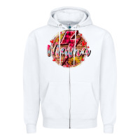 White mama lighting bolt Zipper Hoodie - RacoonDesign