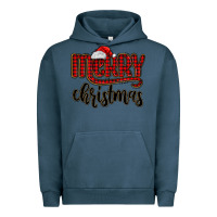 Pigment Midnight Navy merry christmas Urban Hoodie - MaliasSmallBusiness