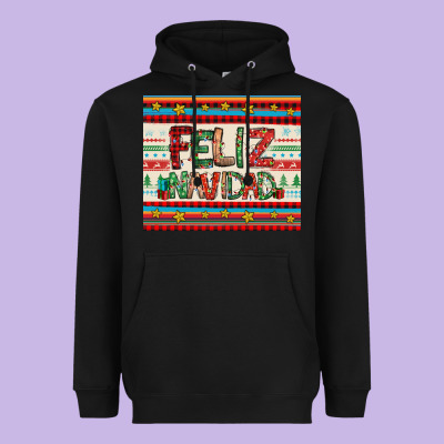 Feliz Navidad Spanish Christmas Heavyweight Hoodie Designed By Jasminsmagicworld