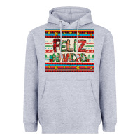 Heather Grey feliz navidad spanish christmas Heavyweight Hoodie - Jasminsmagicworld