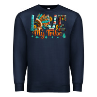 Love My Tribe Native American Indian Headdress Premium Sweatshirt | Teevron
