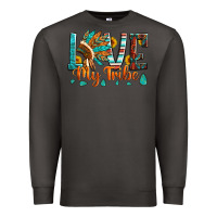 Smoke love my tribe native american indian headdress Premium Sweatshirt - Artiststas