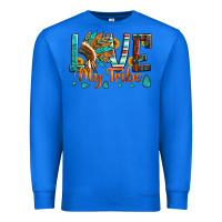 True Royal love my tribe native american indian headdress Premium Sweatshirt - Artiststas