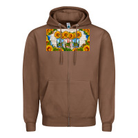 Chestnut american mason jar sunflower license plate Zipper Hoodie - HRA Design Shop