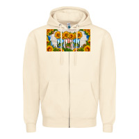 Sandshell american mason jar sunflower license plate Zipper Hoodie - HRA Design Shop